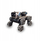 Lodër robotike Polesie B4K6 Dog Twister, RC, xhiro 360°, e zezë