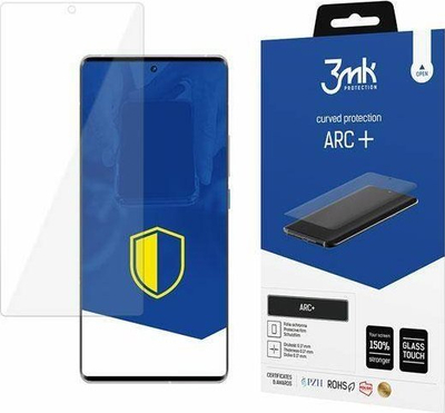 Folie mbrojtëse 3MK ARC+, për Vivo iQOO 10 Pro, për ekran të lakuar, transparente
