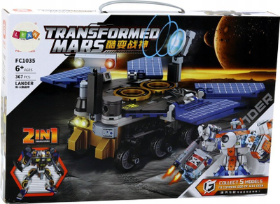 Set konstruktori Lean Toys Cosmos 2 në 1, 367 copa, mbi 6 vjeç, shumëngjyrësh