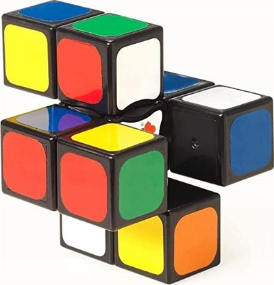 Loja puzzle Rubik's Edge 3x3x1, një shtresë, shumëngjyrëshe