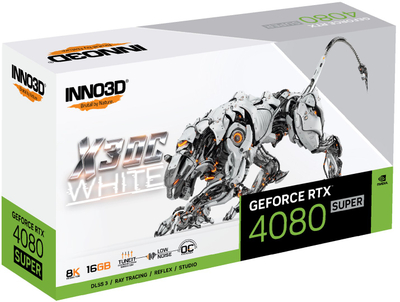 Kartelë grafike Inno3D GeForce RTX 4080 SUPER X3 OC White 16GB GDDR6X