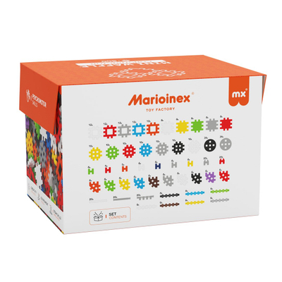 Set ndërtimi ECR4Kids Mini Waffle Blocks Constructors, 500 pjesë, shumëngjyrëshe