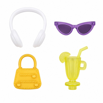 Kukull LeanToys Anlily Fashion, 30cm, me aksesorë, vjollcë