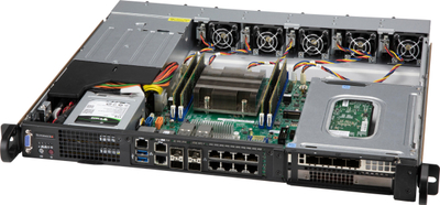Kuti serveri Supermicro CSE-515M-R804, 1U për raft, furnizim 800W, e zezë