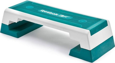 Stepper fitness Reebok Step Teal, lartësi e rregullueshme, kundër rrëshqitjes, ngjyrë teal