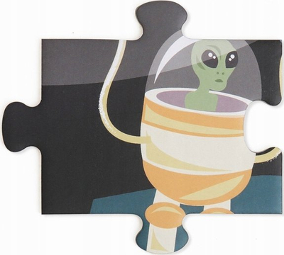 Puzzle observues Akros Space Scratch, 150 copa, për fëmijë