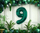 Balonë foli numër 9 B&amp;C, 85cm, bottle green