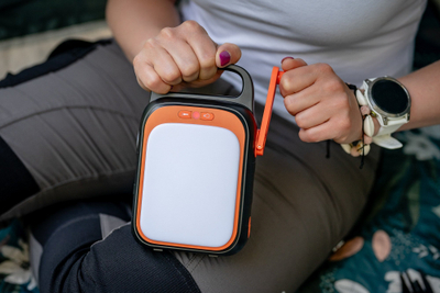 Stacion energjie portabël Newell Asvala Crank, PD 18W, Quick Charge 3.0, gri portokalli