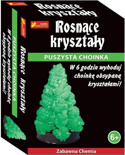 Set eksperimental Ranok Creative Growing Crystals, pemë Krishtlindjesh me kristale, jeshile