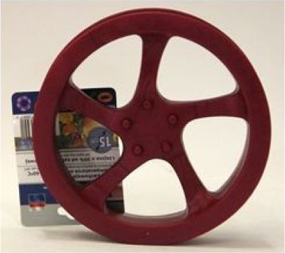 Lodër për qen Sum Plast Toy Large Alloy Wheel, unazë lateksi 15 cm, notuese, ngjyrë e përzier