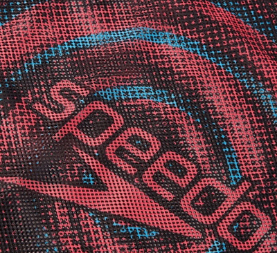 Çantë rrjete për not Printed Mesh Bag, e zezë e kuqe