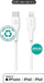 Kabllo Lightning ESTUFF ES602370, 3 m, e bardhë