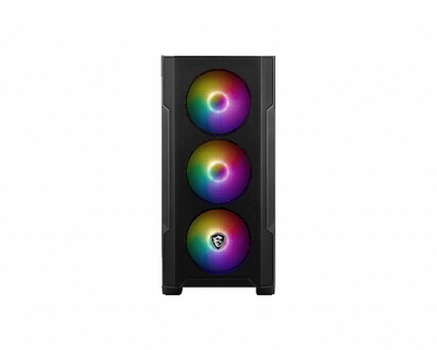 Kutia kompjuterike MSI MAG Forge M100R RGB, micro ATX, xham i temperuar, e zezë