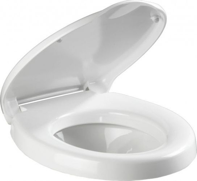 Ullëse tualeti Wenko Secura Comfort, duroplast, me doreza anësore, e bardhë