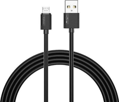 Kabllo USB T-Phox USB A në microUSB, 1.2 m, 2.4A, e zezë