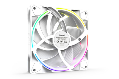 Ventilator PC be quiet! Light Wings White 140mm PWM, high-speed, set 3 copë, i bardhë