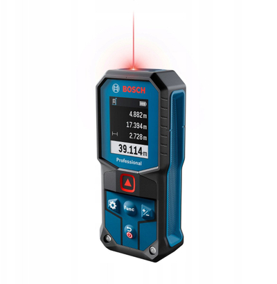 Ласерски далномер Bosch GLM 40-31 Professional, опсег на мерење 40m, светол екран, сина боја