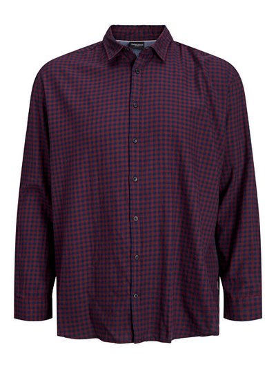 Këmishë për meshkuj Jack&Jones PLUS, e kuqe/zezë