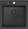 Lavaman kuzhine Quadron GraniteQ Peter 110, 50x52x20 cm, 1 kovë, pure carbon i zi