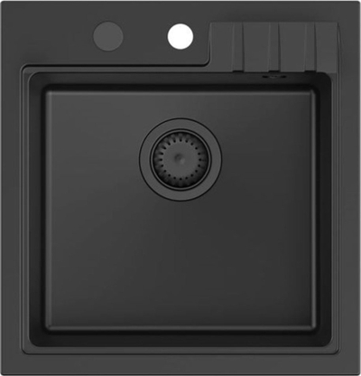 Lavaman kuzhine Quadron GraniteQ Peter 110, 50x52x20 cm, 1 kovë, pure carbon i zi