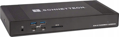 Док Thunderbolt Sonnet Echo 20 SuperDock, Thunderbolt 4, 100W PD, црн