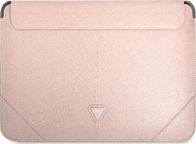 Çantë për tabletë Guess, Saffiano Triangle, 16'', rozë