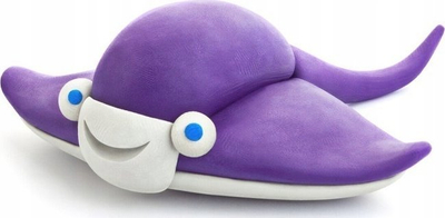 Set plasteline Hey Clay Stingray, 3 dosa, me ngjyra të ndryshme