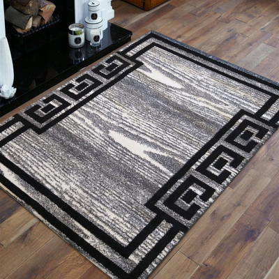 Tapet Soho Rug 04, 160 x 220 cm, me motiv grek, gri