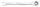 Çelës kombinim Topex 35D748, 21mm, me racë, krom vanadium