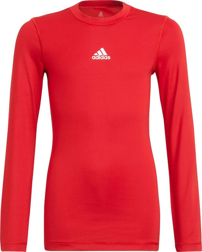 Bluzë termo adidas Techfit Compression Jr H23154, për fëmijë, me mëngë të gjata, e kuqe
