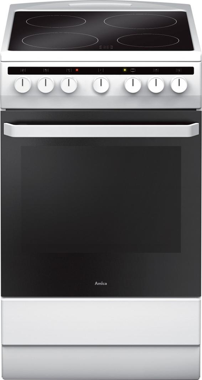 Amica 58CE1.30HMSQ(W) Самостоечки Електричен Шпорет, Бел