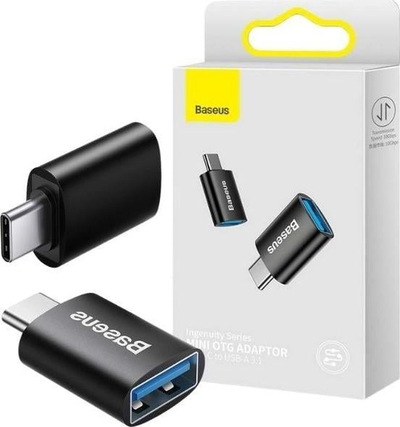 Адаптер OTG Baseus Ingenuity Series, Type C во USB A 3.1, црн