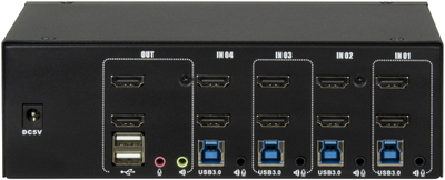 KVM switch Inter-Tech IPC AC-42HUS, HDMI, 4K 60Hz, i zi