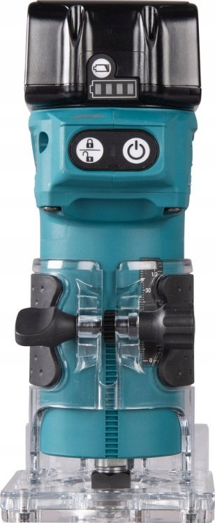 Frezë–trimer Makita DRT52SF LXT, pa kabllo, 18V 3Ah, me karikues