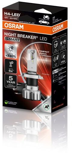 Llambë auto OSRAM NIGHT BREAKER LED SMART H4, komplet konvertimi H4 në LED, 12V, 19/20W