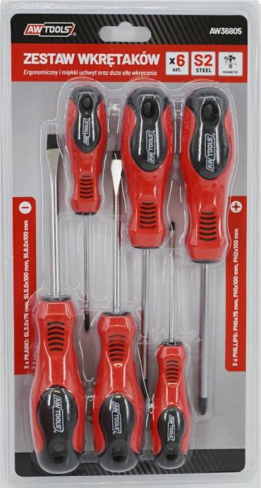 Set kaçavidash AWTools S2 AW36805, 6 copë, çelik S2 CR-V