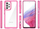 Mbrojtëse telefoni Hurtel Outer Space për Samsung Galaxy A53 5G, hibride TPU PC, transparente, rozë