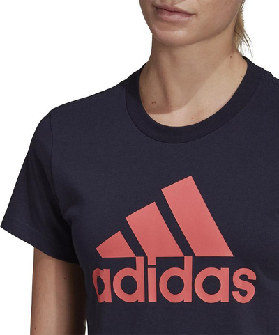Bluzë sportive Adidas BL T HH8838, pambuk, për goca, e bardhë