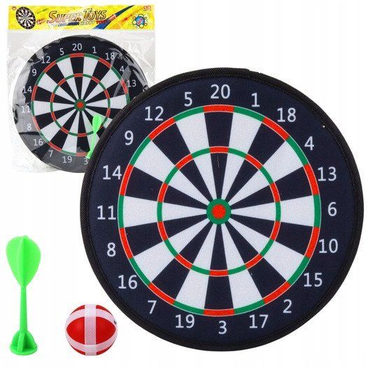 Loja dart LEAN Toys Target Ball Arrow, tabelë 28 cm, për fëmijë