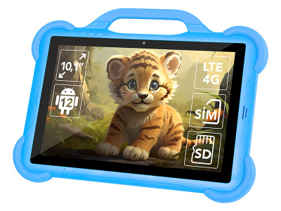 Tablet për kalamoj Blow KidsTAB10, 8\", 4GB RAM, 64GB, 4G LTE, blu
