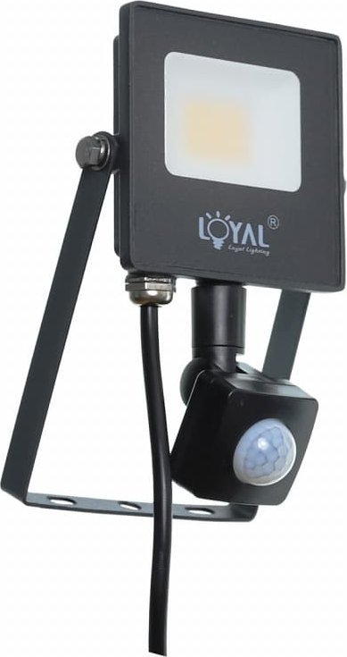 Prozhektor LED 10W, 1400 lm, IP65, 4000K, me sensor, i zi