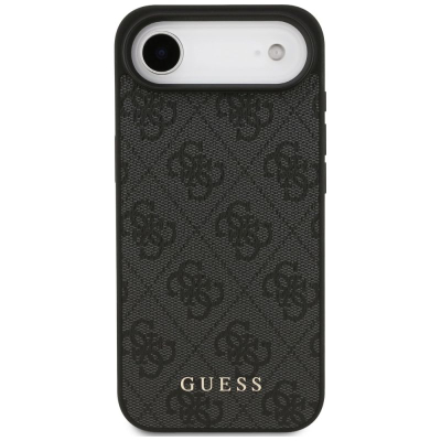 Kapotë Guess Hardcase 4G Classic për iPhone 17 Air, TPU PC, dizajn lëkurë, e zezë