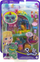 Set loje Polly Pocket World Doggy Birthday Bath, kompakt, me kukulla të vogla, shumëngjyrësh