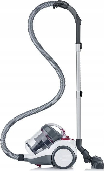 Правосмукалка Severin CY 7088, без кеса, канистер, бела и црвена