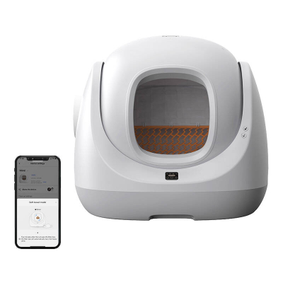 Tualet inteligjent për mace HHOLove BayMax Lite CL-CA-03, 65L, vetëpastrues, i bardhë