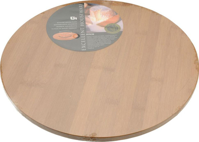 Dërrasë servirje që rrotullohet Excellent Houseware, bambu, 35 cm, kafe