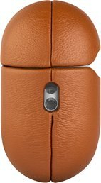 Kuti mbrojtëse FIXED PodsLeather, për AirPods Pro 2 USB‑C, me MagSafe, ngjyrë kafe