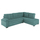 Divan këndor djathtë Jade 250x80-180x73-88Hcm (HM3144.04R), gjelbër