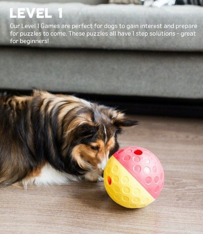 Lodër interaktive për qen Outward Hound Nina Ottosson Treat Tumble, 13cm, edukative, shumëngjyrëshe