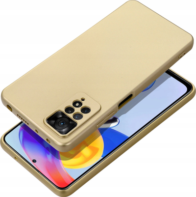 Kapak telefoni Metallic Case për Oppo A78 4G, efekt metalik, i artë